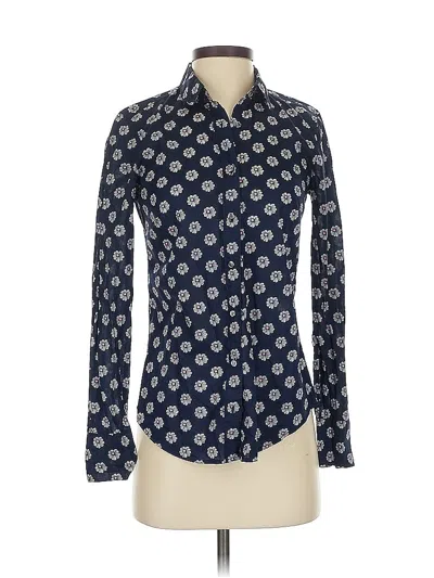 Pre-owned Jcrew Long Sleeve Button Down Shirt In Blue