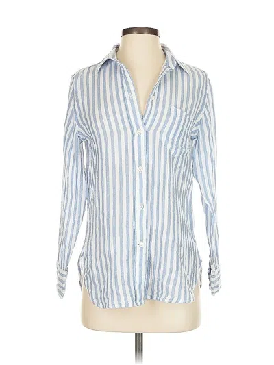 Pre-owned Jcrew Long Sleeve Button Down Shirt In Blue