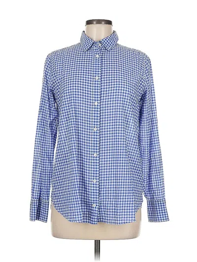 Pre-owned Jcrew Long Sleeve Button Down Shirt In Blue