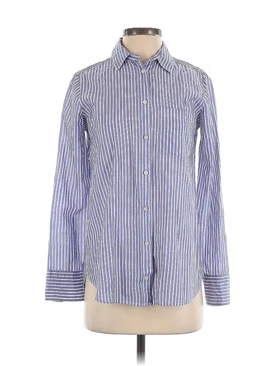 Pre-owned Jcrew Long Sleeve Button Down Shirt In Blue