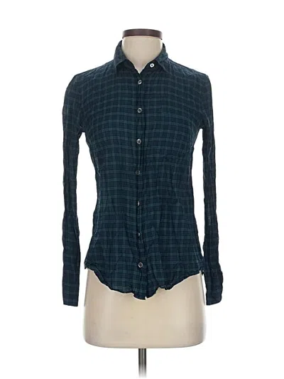 Pre-owned Jcrew Long Sleeve Button Down Shirt In Blue