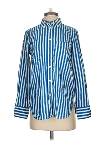 Jcrew Long Sleeve Button Down Shirt In Blue