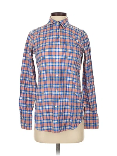 Pre-owned Jcrew Long Sleeve Button Down Shirt In Blue