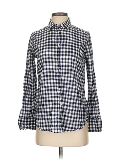 Pre-owned Jcrew Long Sleeve Button Down Shirt In Blue