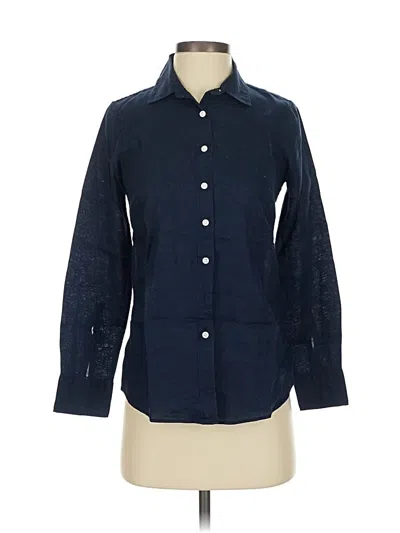 Pre-owned Jcrew Long Sleeve Button Down Shirt In Blue