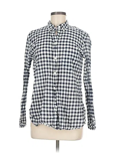 Pre-owned Jcrew Long Sleeve Button Down Shirt In Blue
