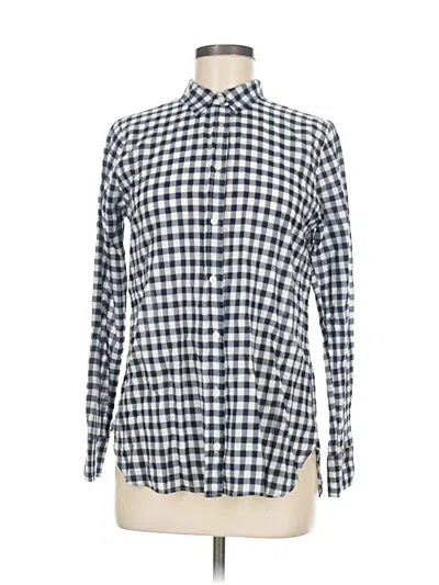 Pre-owned Jcrew Long Sleeve Button Down Shirt In Blue