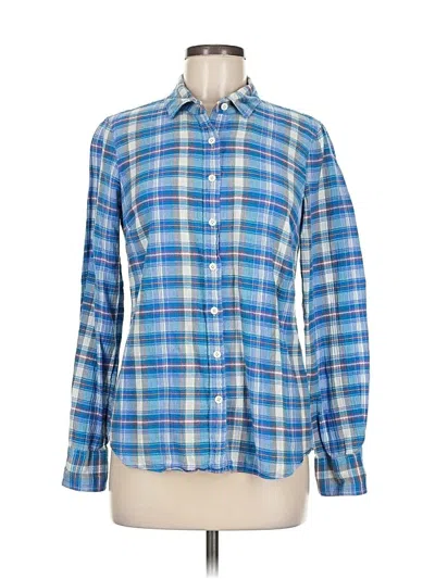 Pre-owned Jcrew Long Sleeve Button Down Shirt In Blue
