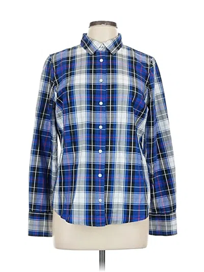 Pre-owned Jcrew Long Sleeve Button Down Shirt In Blue