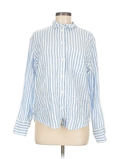 Pre-owned Jcrew Long Sleeve Button Down Shirt In Blue