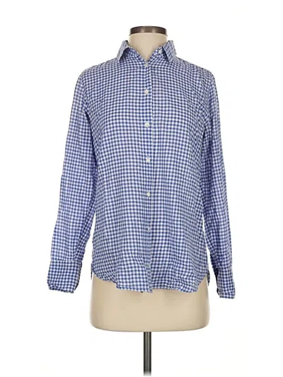 Pre-owned Jcrew Long Sleeve Button Down Shirt In Blue