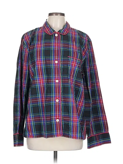 Pre-owned Jcrew Long Sleeve Button Down Shirt In Blue