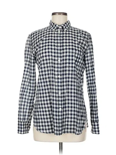 Pre-owned Jcrew Long Sleeve Button Down Shirt In Blue
