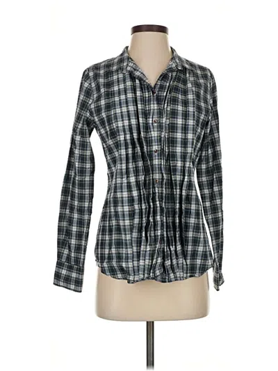Pre-owned Jcrew Long Sleeve Button Down Shirt In Blue