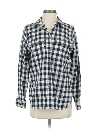 Pre-owned Jcrew Long Sleeve Button Down Shirt In Blue