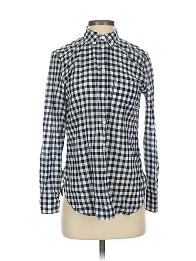Pre-owned Jcrew Long Sleeve Button Down Shirt In Blue