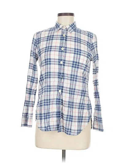Pre-owned Jcrew Long Sleeve Button Down Shirt In Blue