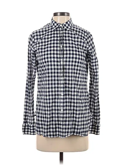 Pre-owned Jcrew Long Sleeve Button Down Shirt In Blue