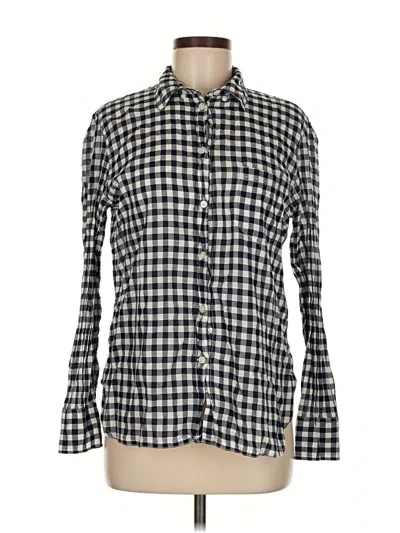 Pre-owned Jcrew Long Sleeve Button Down Shirt In Blue