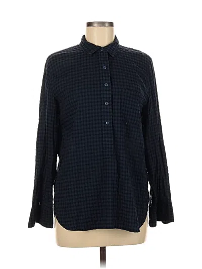 Pre-owned Jcrew Long Sleeve Button Down Shirt In Blue