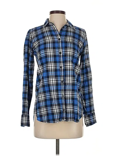 Pre-owned Jcrew Long Sleeve Button Down Shirt In Blue