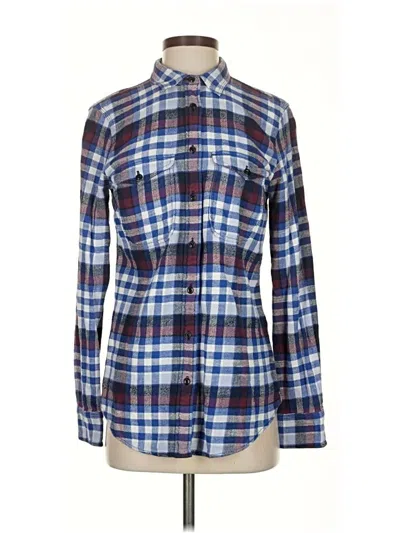 Pre-owned Jcrew Long Sleeve Button Down Shirt In Blue