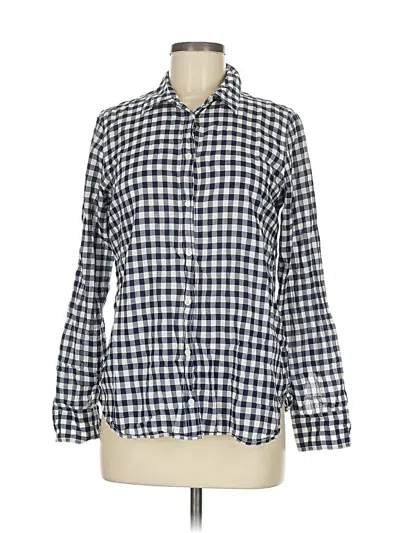 Pre-owned Jcrew Long Sleeve Button Down Shirt In Blue