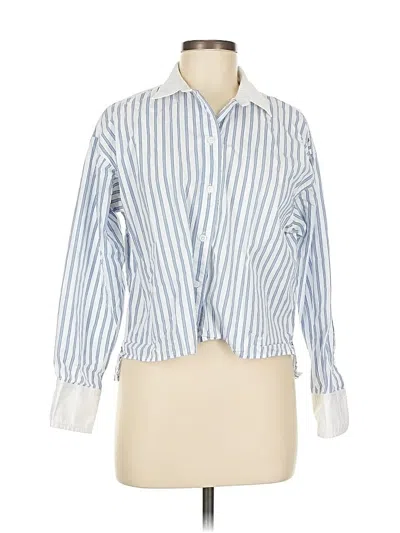 Pre-owned Jcrew Long Sleeve Button Down Shirt In Blue