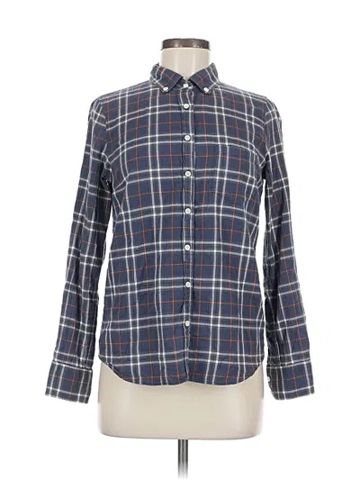 Pre-owned Jcrew Long Sleeve Button Down Shirt In Blue