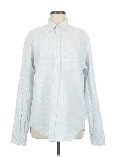 Pre-owned Jcrew Long Sleeve Button Down Shirt In Blue