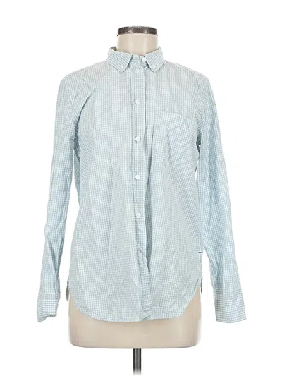 Pre-owned Jcrew Long Sleeve Button Down Shirt In Blue