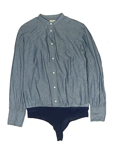 Pre-owned Jcrew Long Sleeve Button Down Shirt In Blue