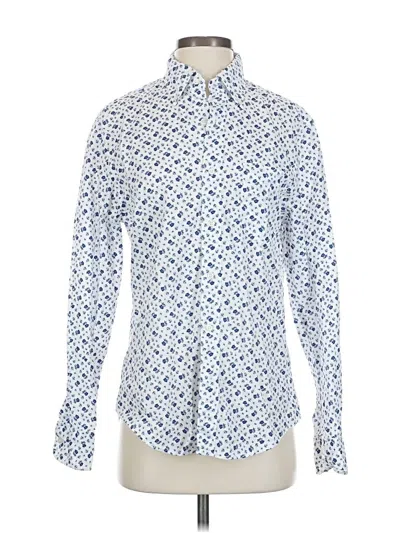 Pre-owned Jcrew Long Sleeve Button Down Shirt In Blue
