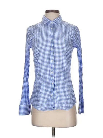 Pre-owned Jcrew Long Sleeve Button Down Shirt In Blue