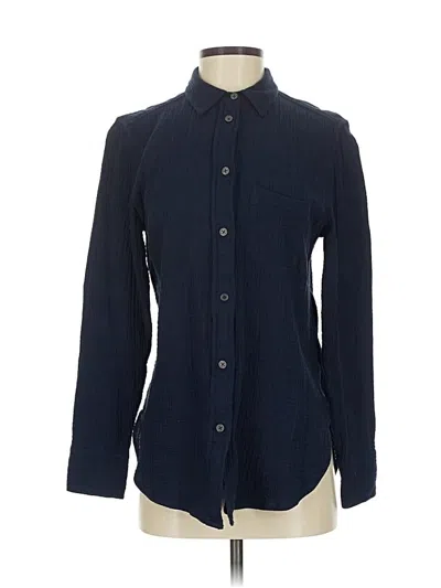 Pre-owned Jcrew Long Sleeve Button Down Shirt In Blue