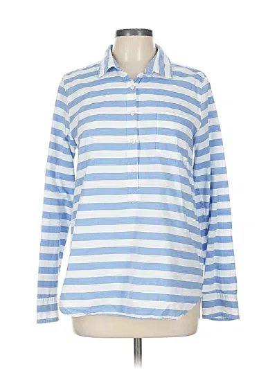 Pre-owned Jcrew Long Sleeve Button Down Shirt In Blue