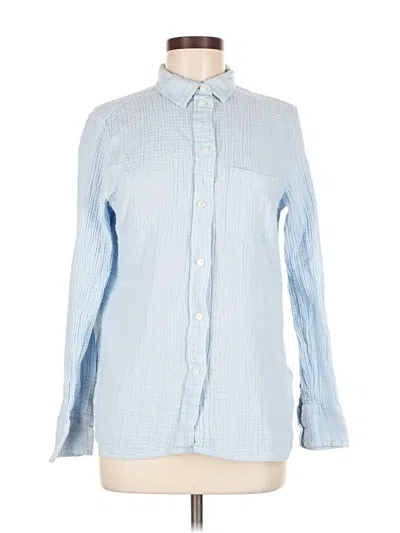 Pre-owned Jcrew Long Sleeve Button Down Shirt In Blue