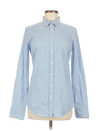Pre-owned Jcrew Long Sleeve Button Down Shirt In Blue