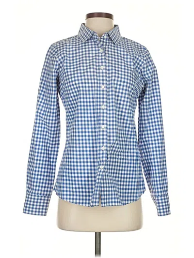 Pre-owned Jcrew Long Sleeve Button Down Shirt In Blue