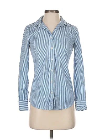 Pre-owned Jcrew Long Sleeve Button Down Shirt In Blue