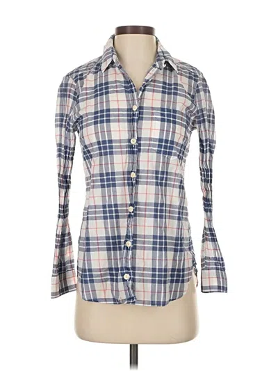 Pre-owned Jcrew Long Sleeve Button Down Shirt In Blue