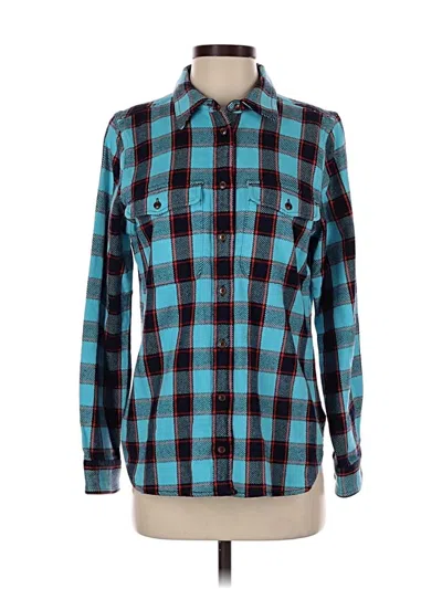 Pre-owned Jcrew Long Sleeve Button Down Shirt In Blue