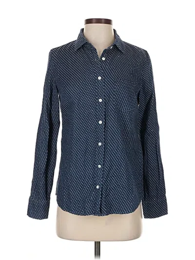 Pre-owned Jcrew Long Sleeve Button Down Shirt In Blue