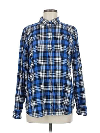 Pre-owned Jcrew Long Sleeve Button Down Shirt In Blue