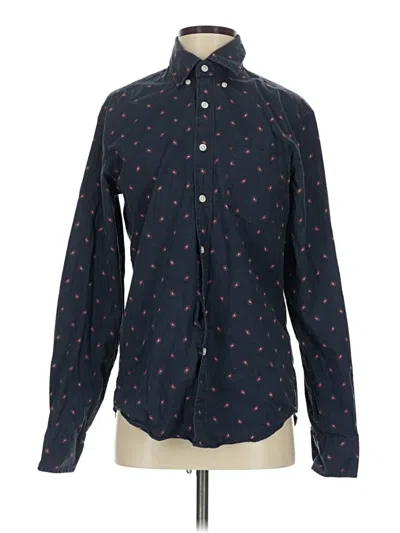 Pre-owned Jcrew Long Sleeve Button Down Shirt In Blue