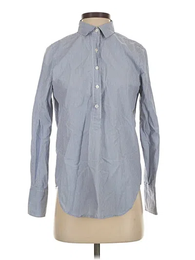 Pre-owned Jcrew Long Sleeve Button Down Shirt In Blue
