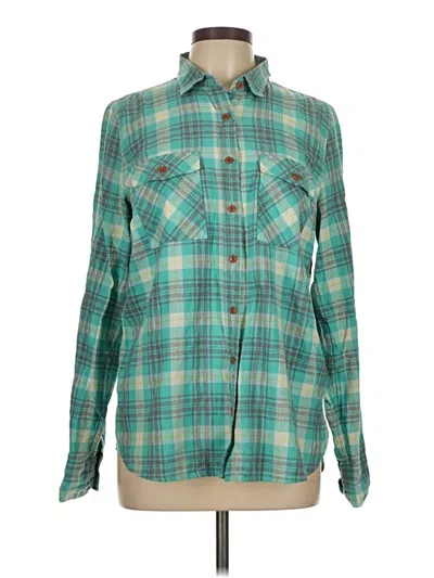Pre-owned Jcrew Long Sleeve Button Down Shirt In Blue