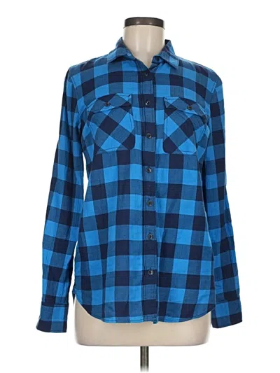 Pre-owned Jcrew Long Sleeve Button Down Shirt In Blue