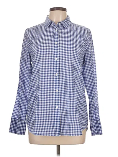 Pre-owned Jcrew Long Sleeve Button Down Shirt In Blue