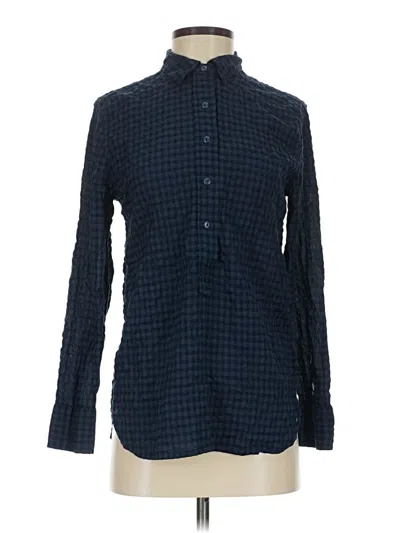 Pre-owned Jcrew Long Sleeve Button Down Shirt In Blue